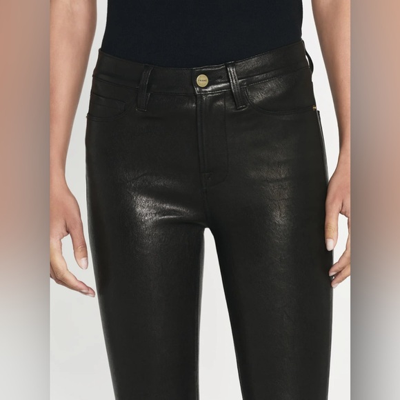 FRAME Leather Pants. NWT. Size 31. Black. - Picture 2 of 12